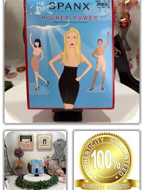FASHIONABLE SPANX BY SARA BLAKELY HIGH-WAISTED POWER PANTIES! (SIZE C)